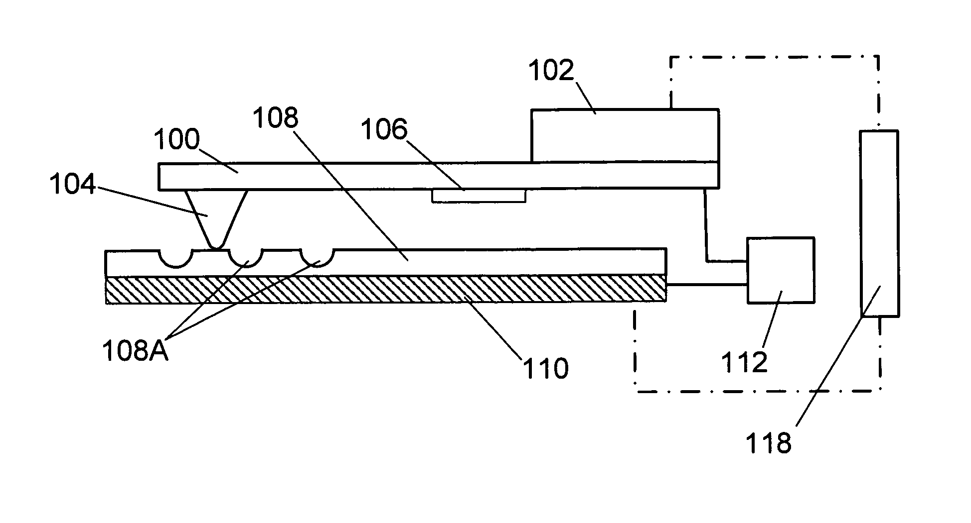 Contact probe storage fet sensor and write heater arrangements