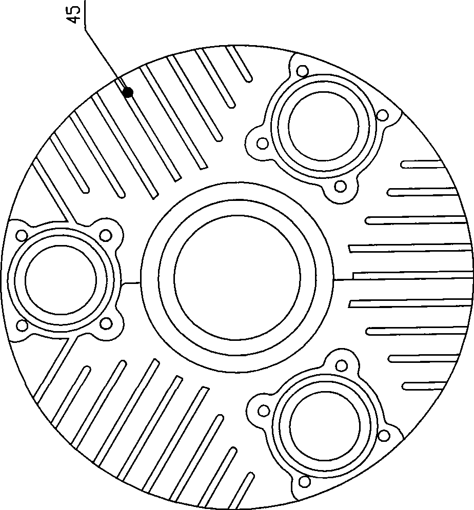 Straightly-connecting explosion suppression swirl vacuum compressor without lubricant