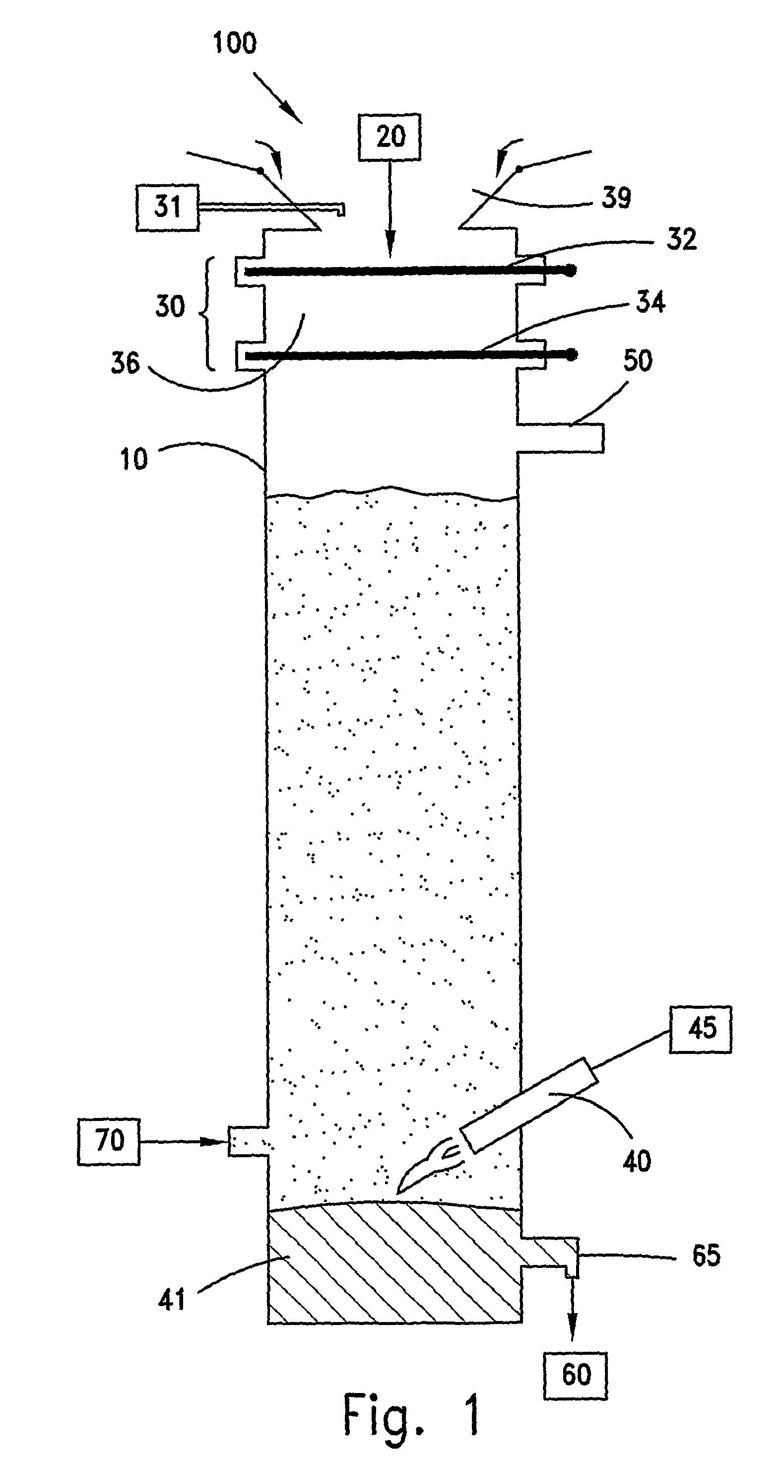 System for controlling the level of potential pollutants in a waste treatment plant