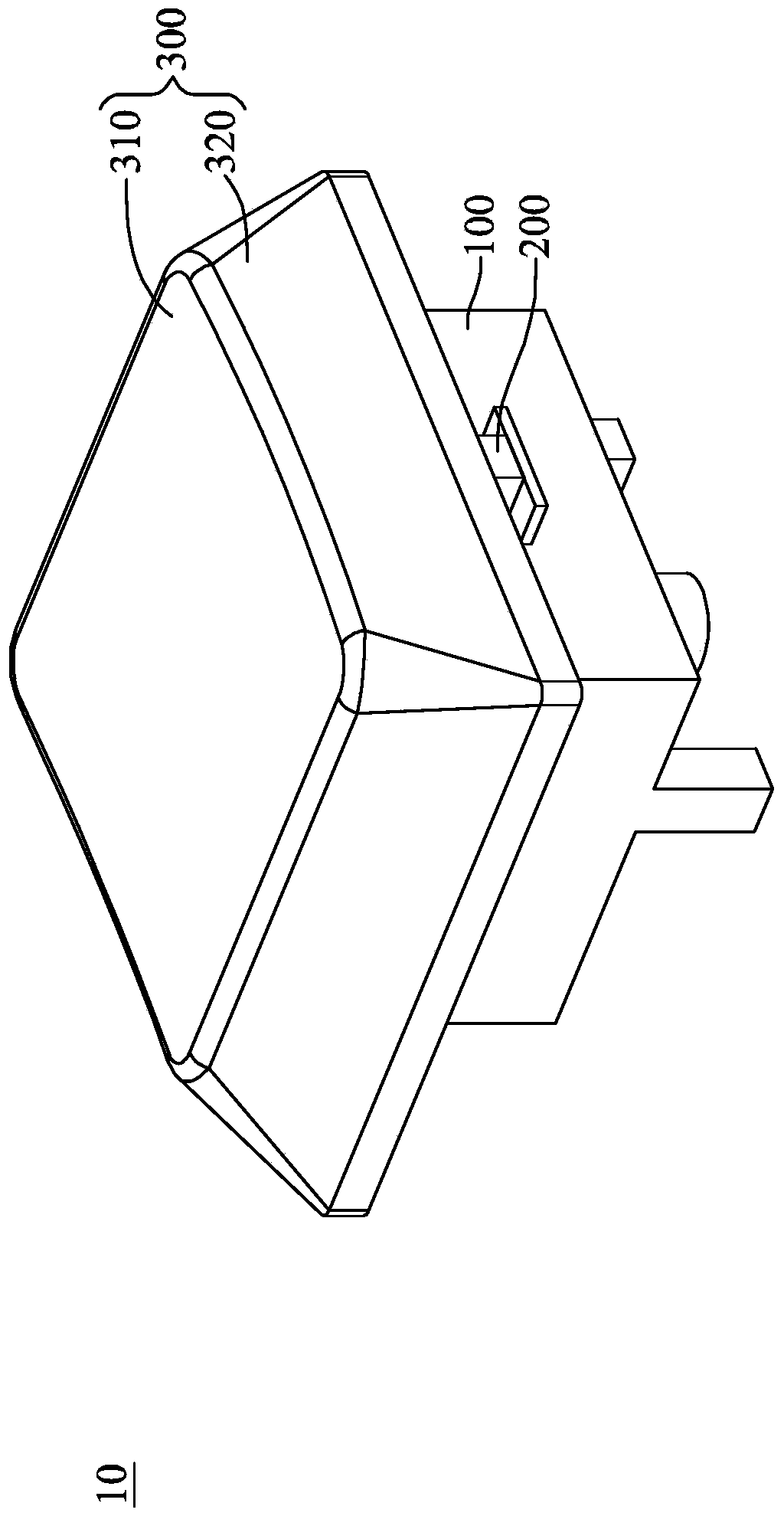 Button device and light guide element