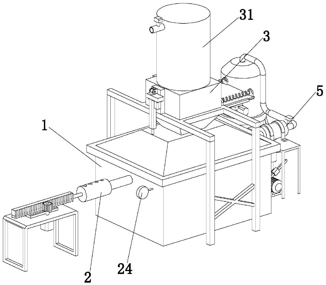 Electrolytic cell nitrogen pressure stabilizing device