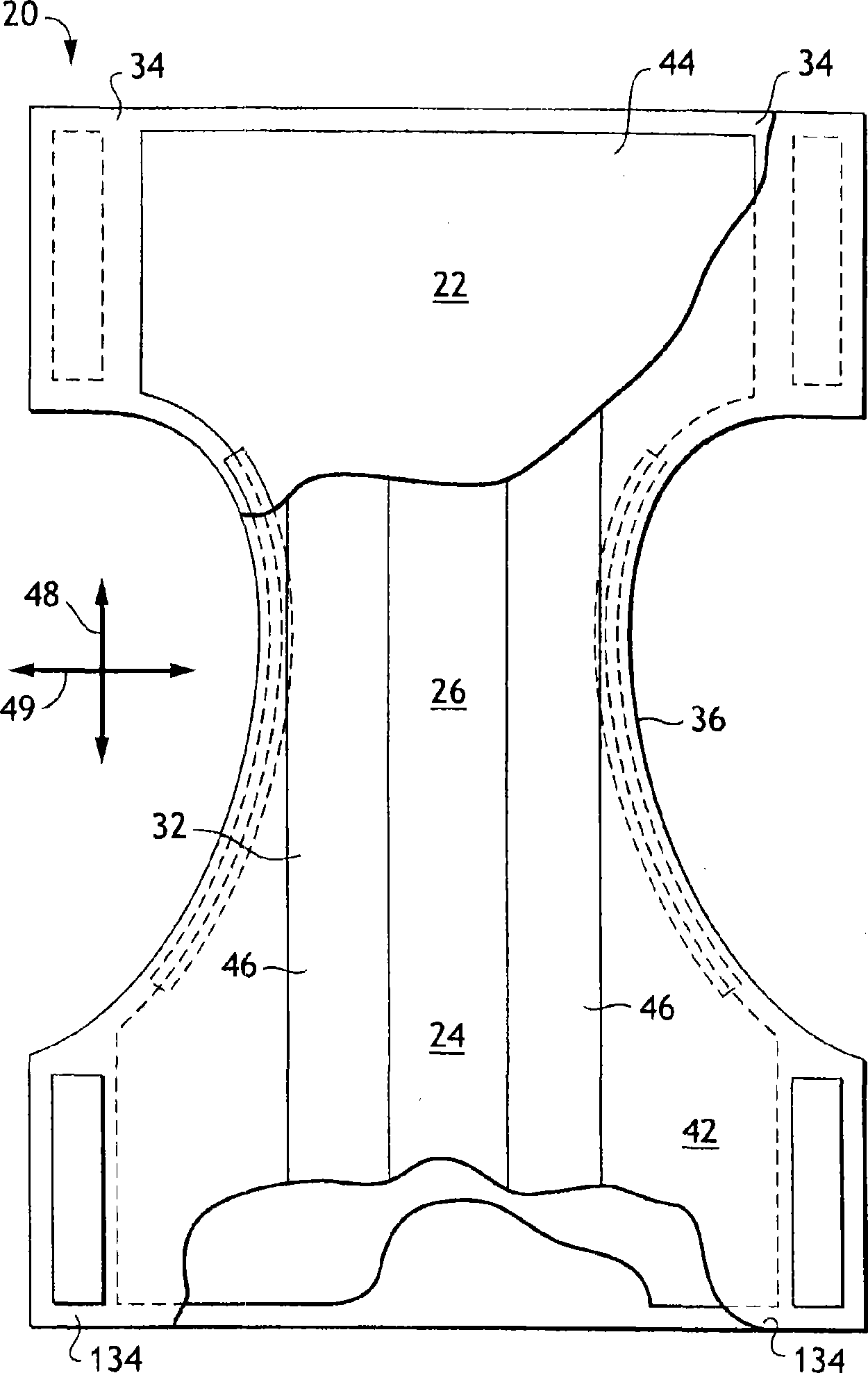 Conduction through a flexible substrate in an article