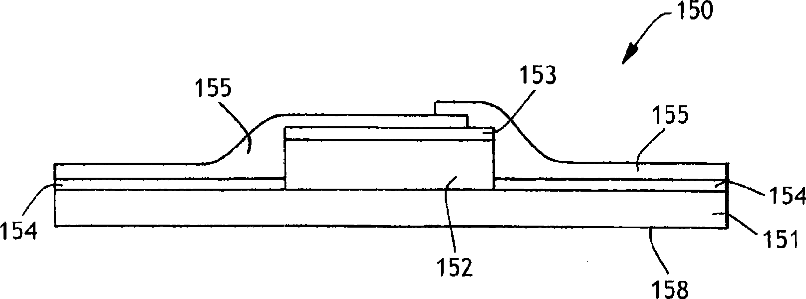 Conduction through a flexible substrate in an article