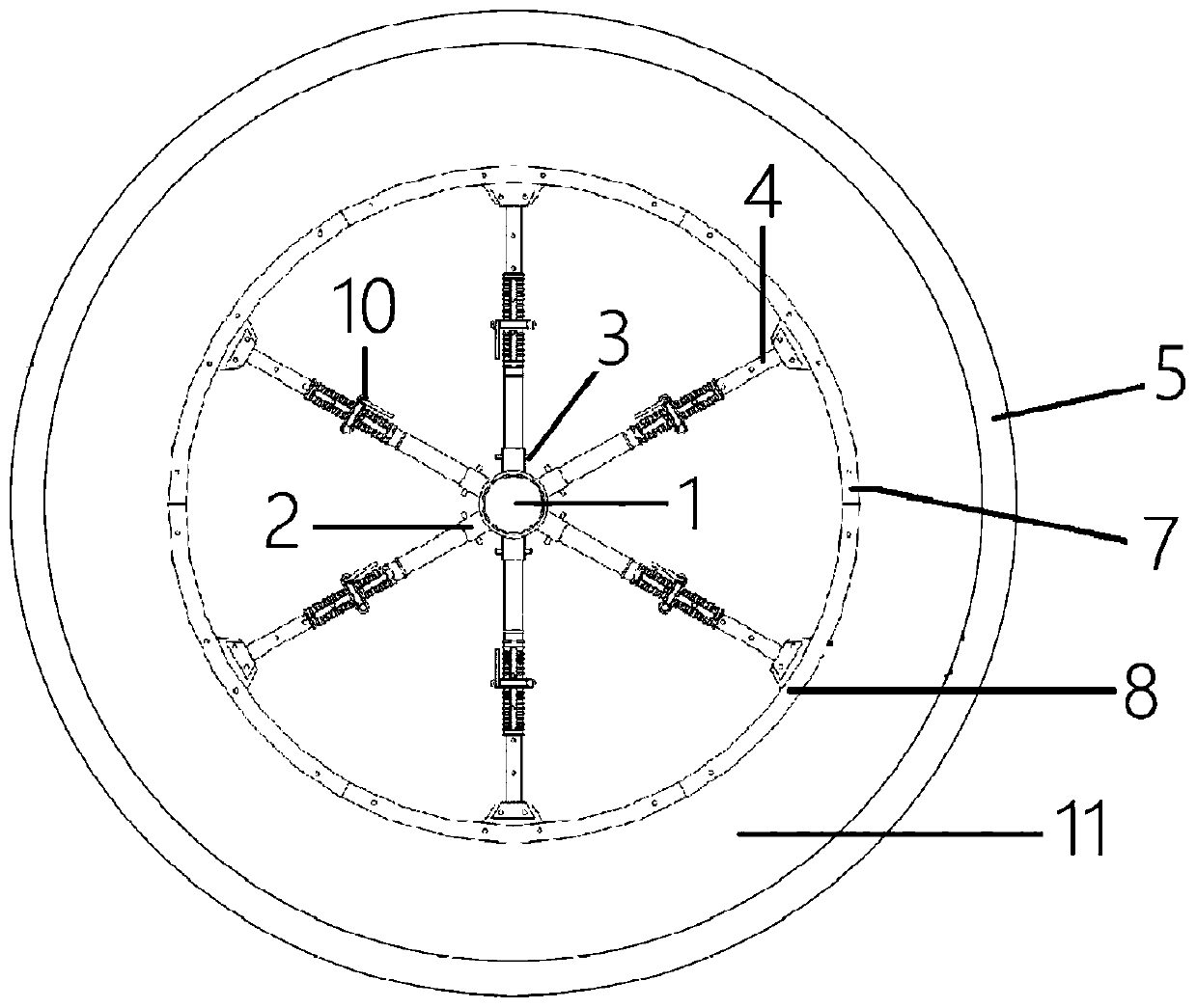 Formwork system suitable for large-diameter manual hole digging annular foundation pile and construction method