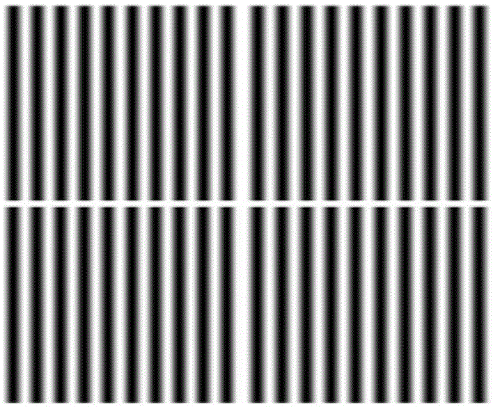 Strain measuring method based on Moire fringe phase analysis