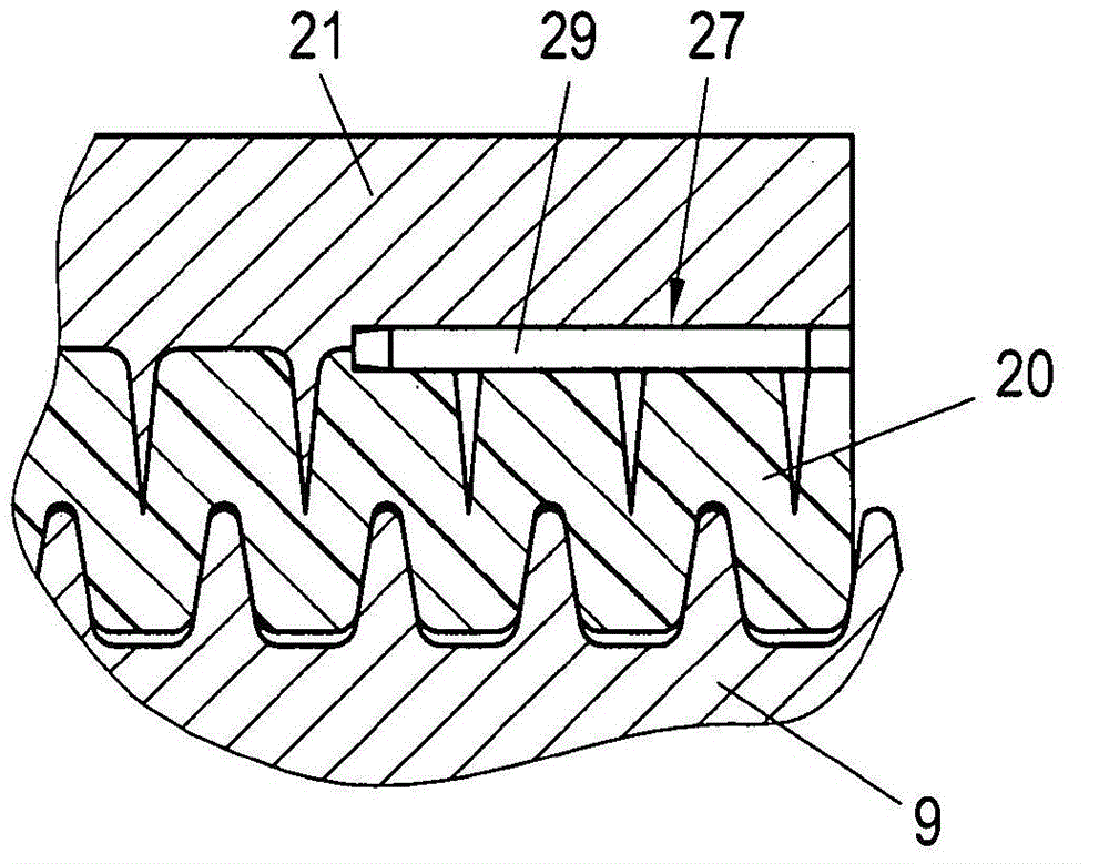 Adjusting device for an adjusting piston of a variable clearance space of a reciprocating compressor