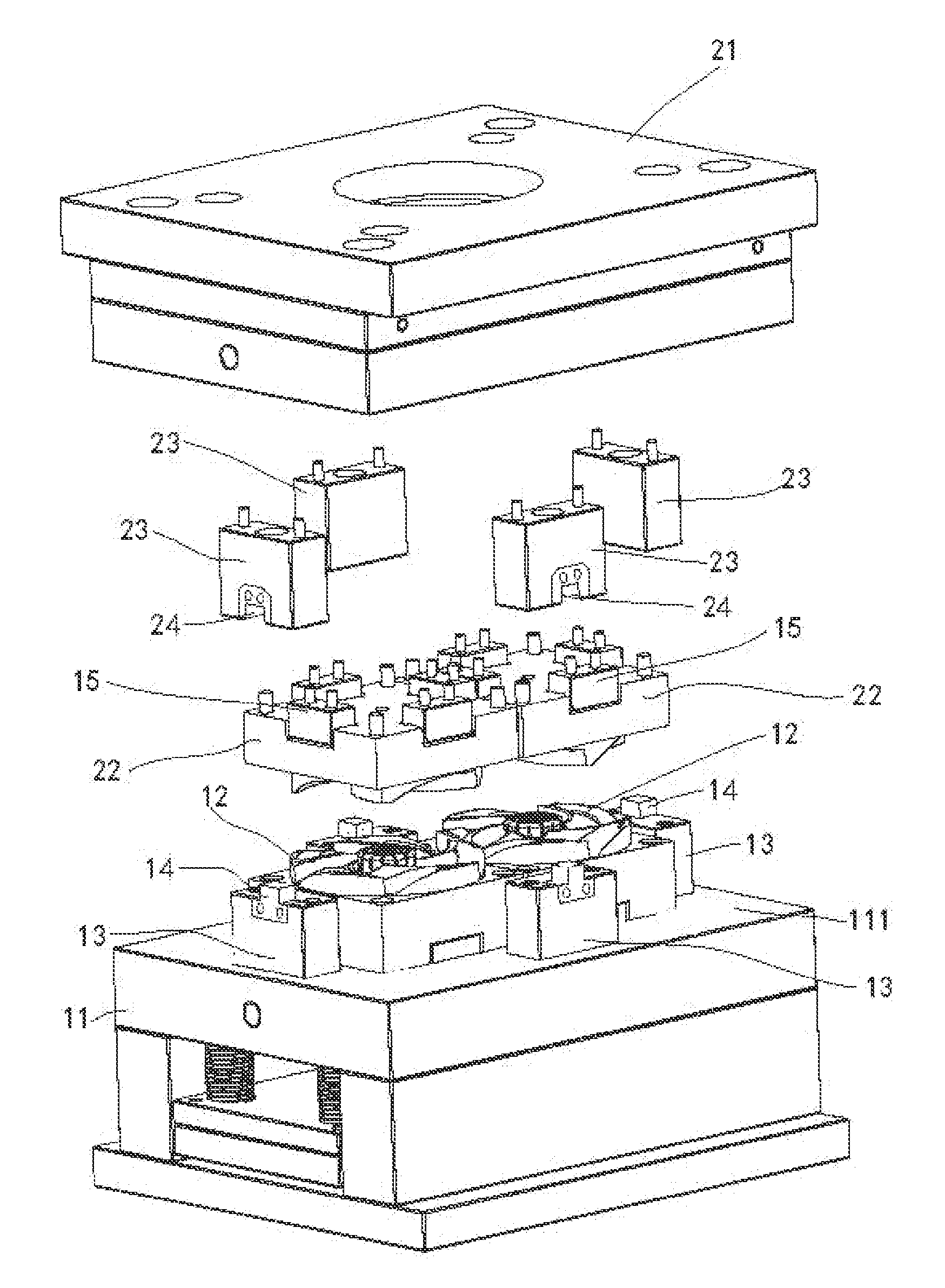 Mold structure having lightweight module