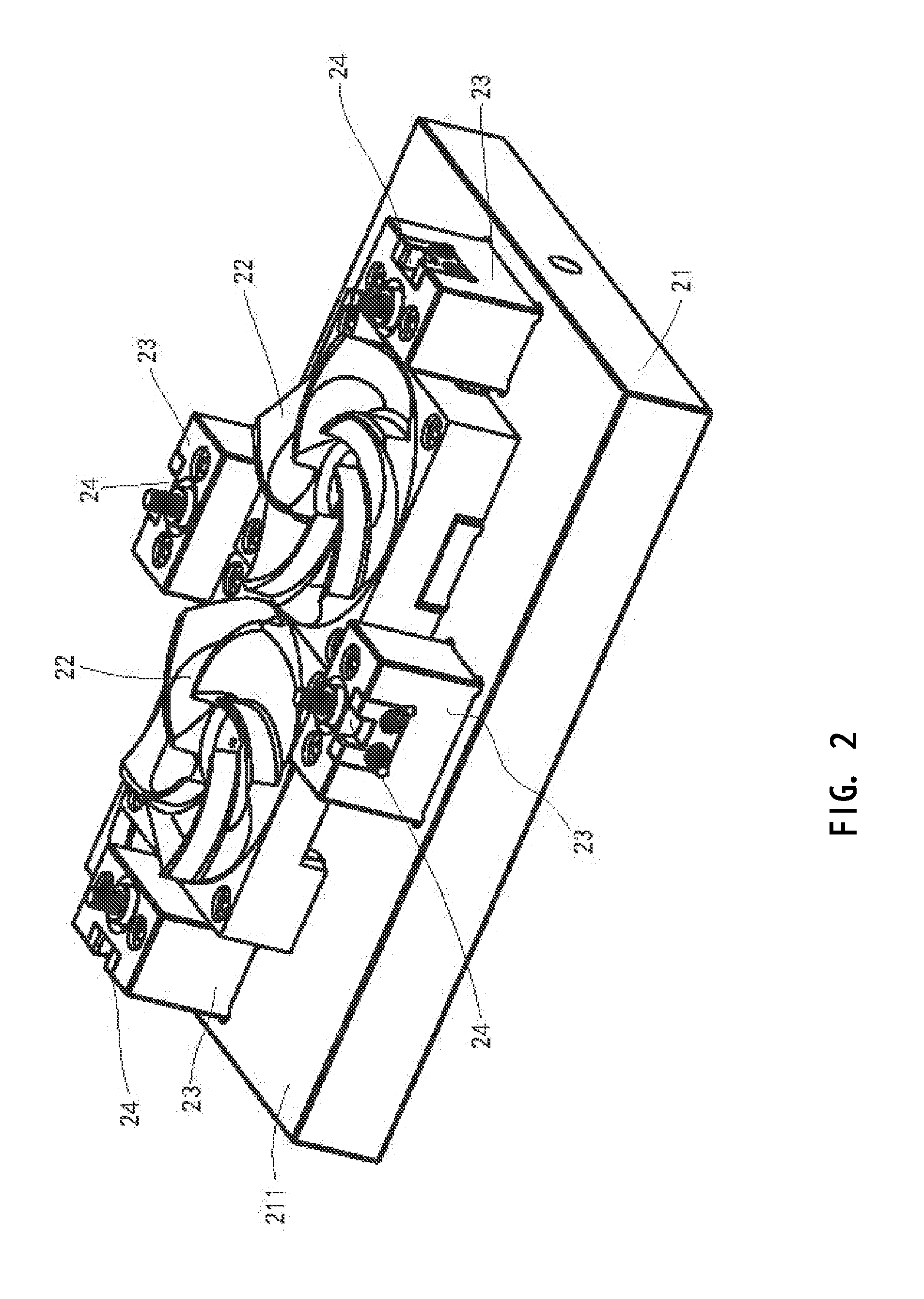 Mold structure having lightweight module