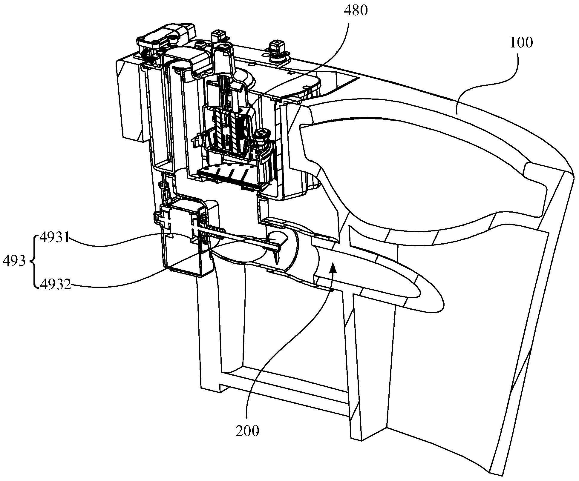 Toilet bowl and flushing system thereof