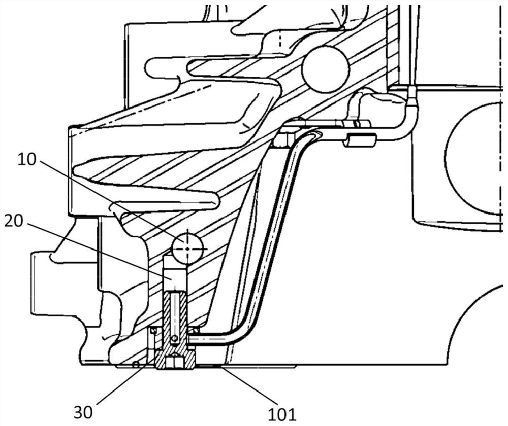 Piston cooling nozzle arrangement system and engine of an engine