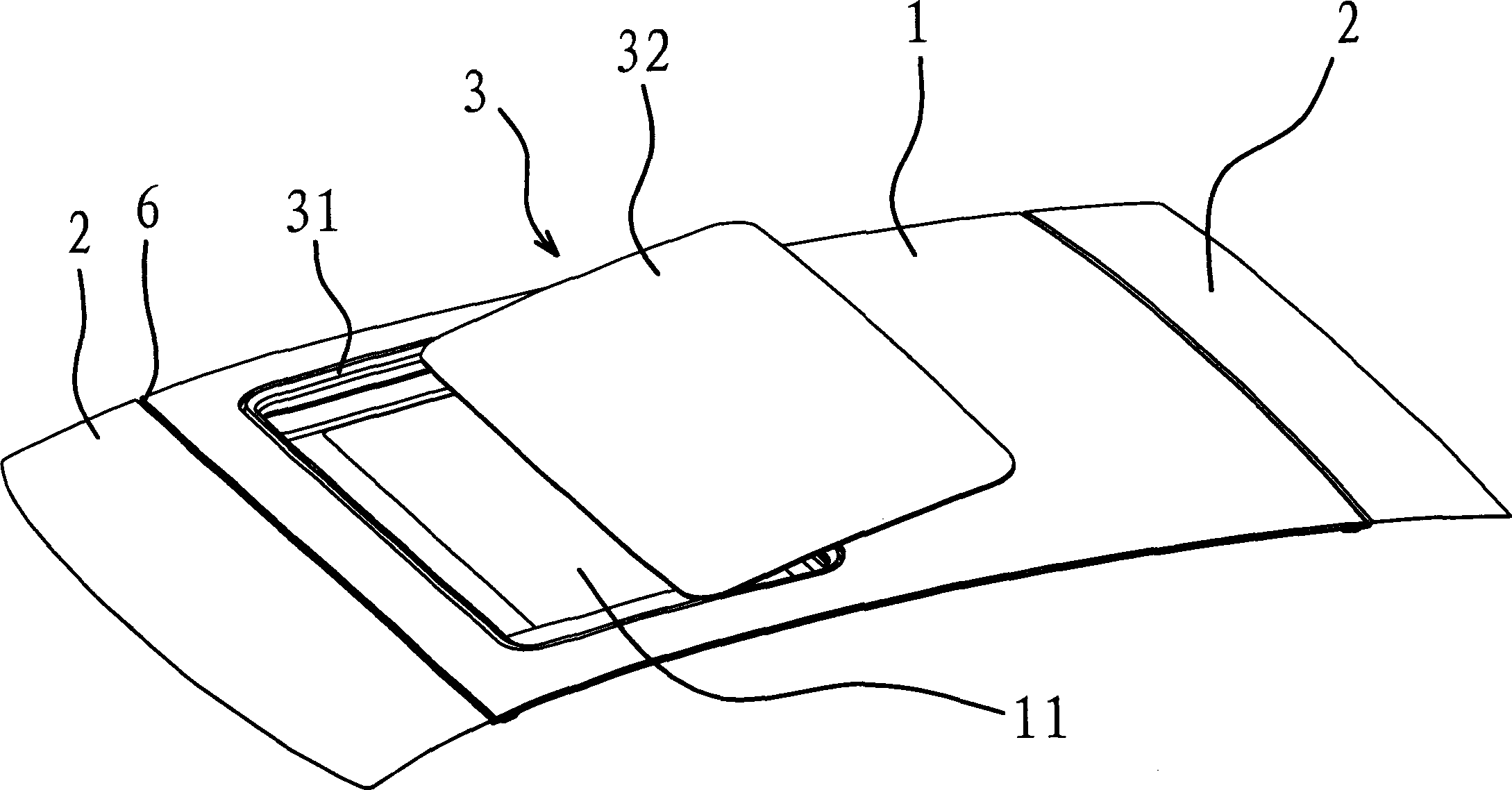 Installing structure of sliding roof on full glass roof of vehicle