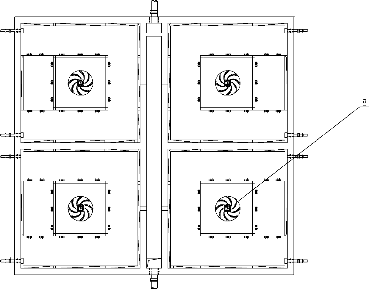 Anaerobic hydrolysis and acidification pool