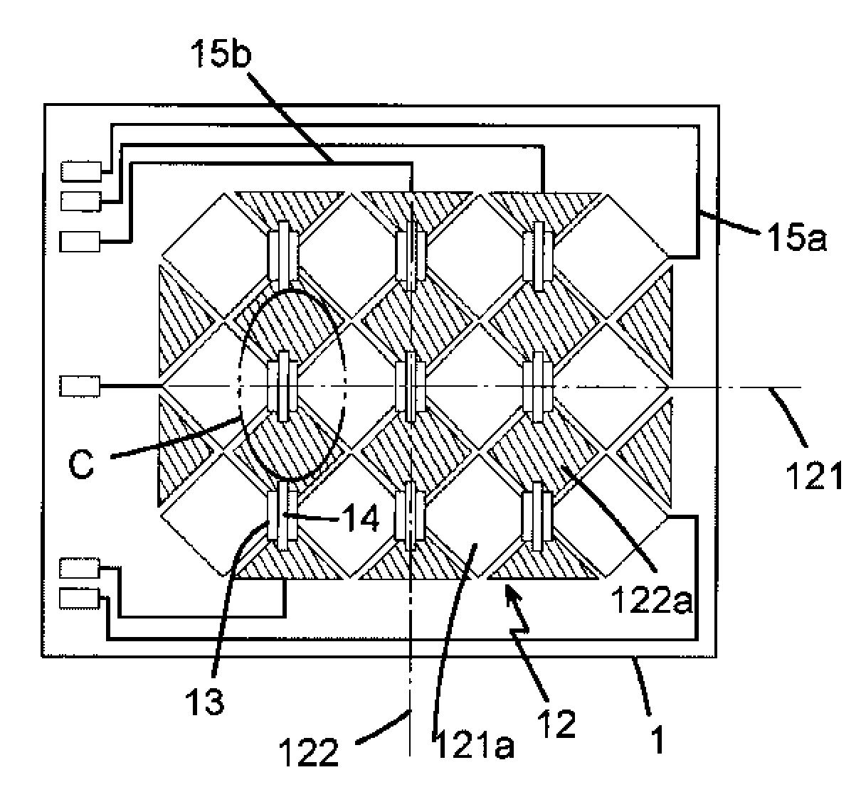 Capacitive touch sensing assembly