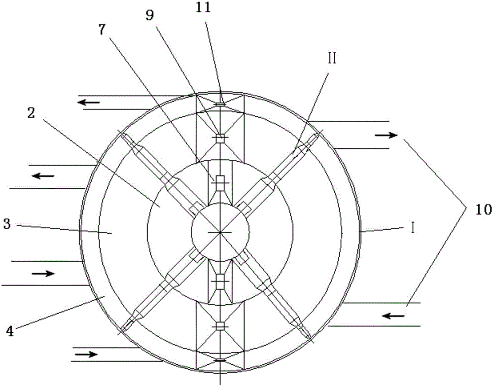 Centrifugal separator for waste spinning fiber