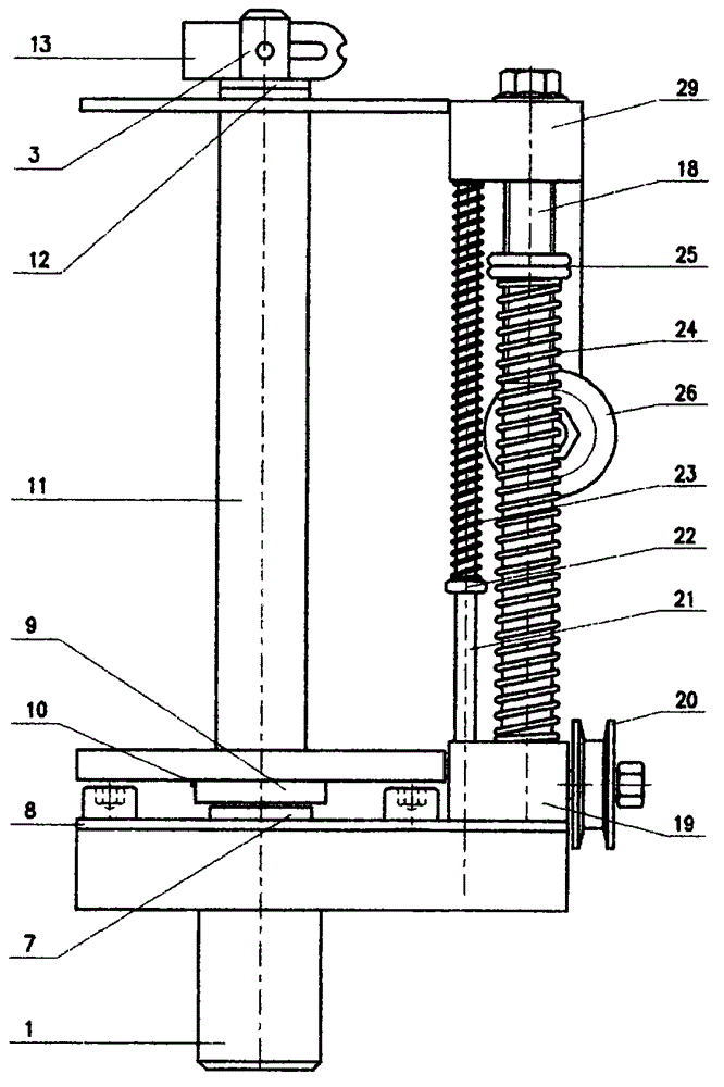 High-precision spindle of braiding machine