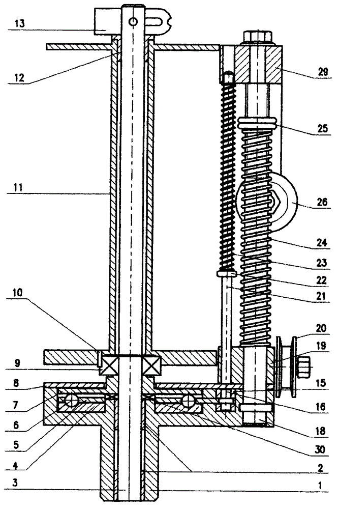 High-precision spindle of braiding machine