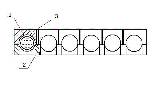 Wear-resistant device of water cooling pipe wall of circulation fluidized bed boiler