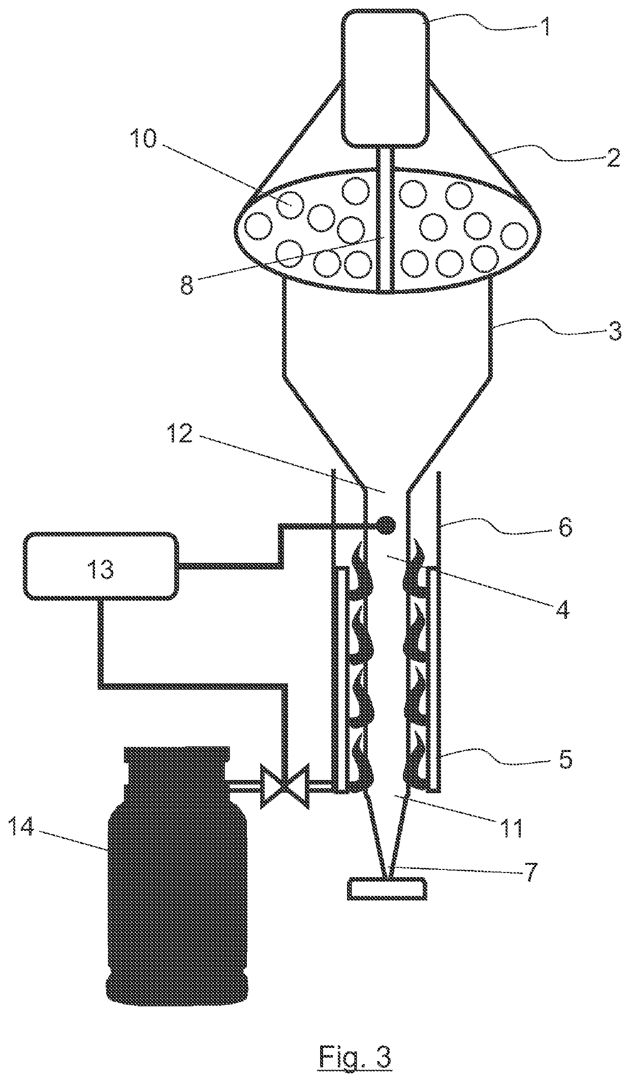 Injector device with plastic for repairing cracks