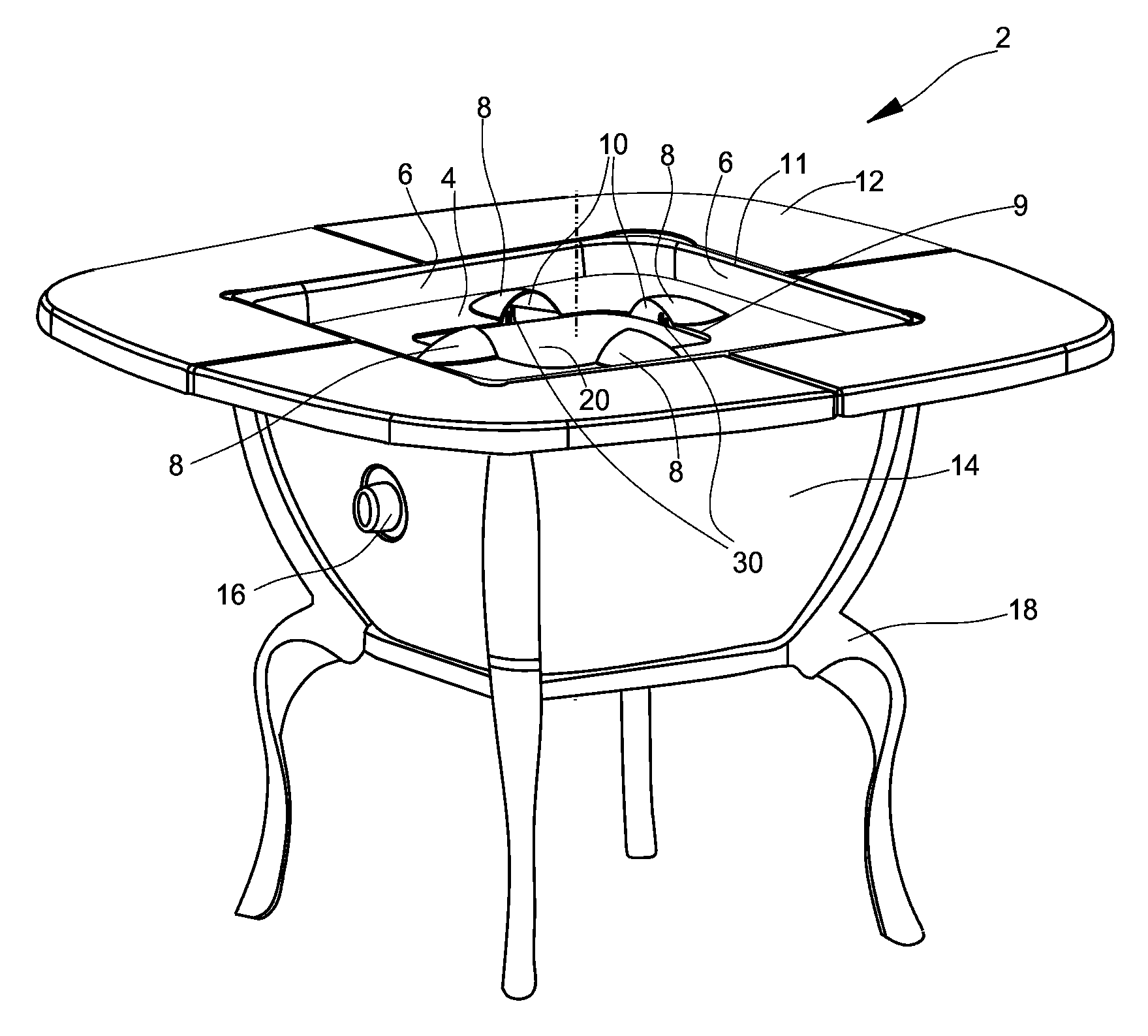 Decorative gas burner