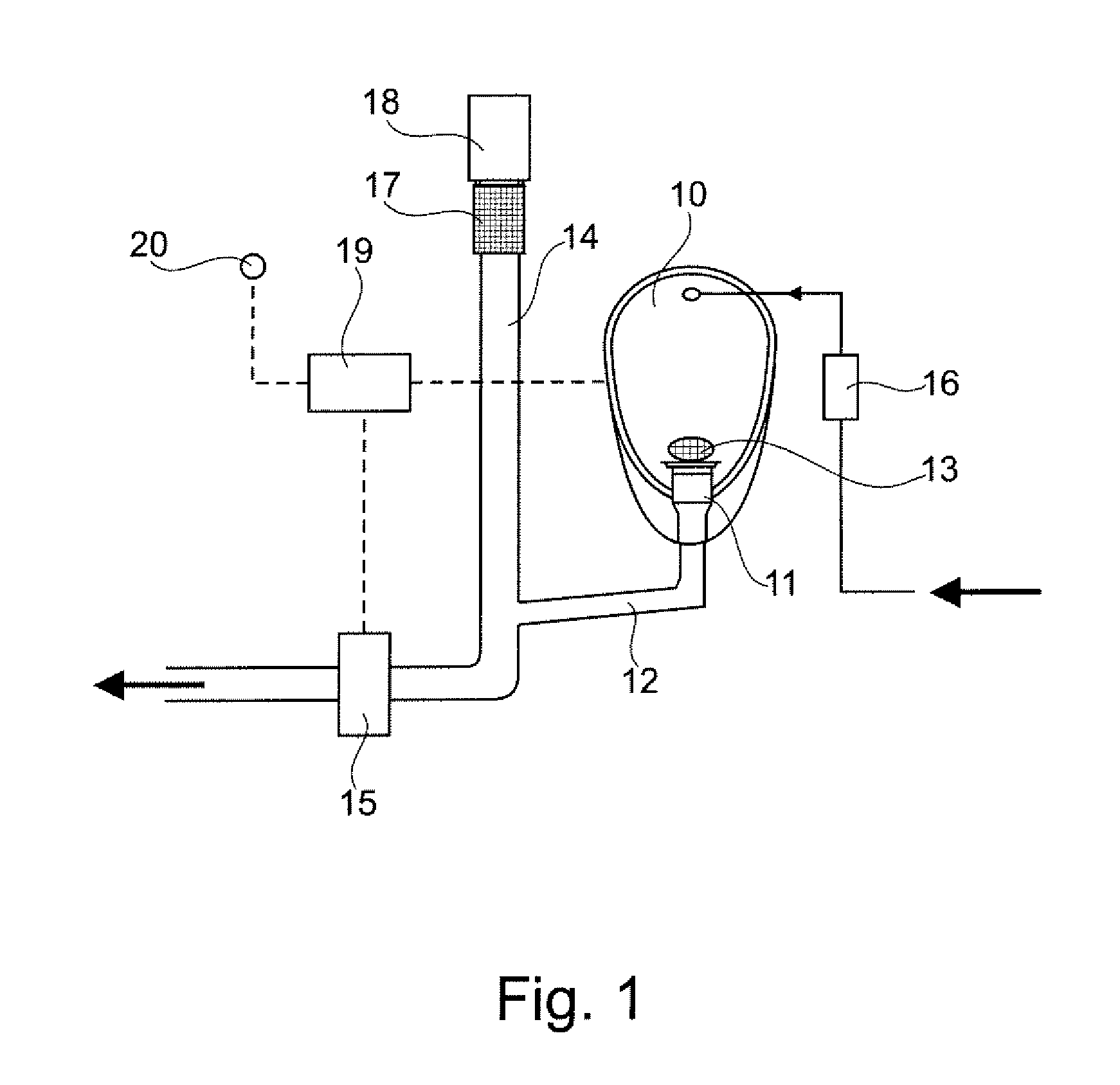 Odour seal for a vacuum toilet drain system