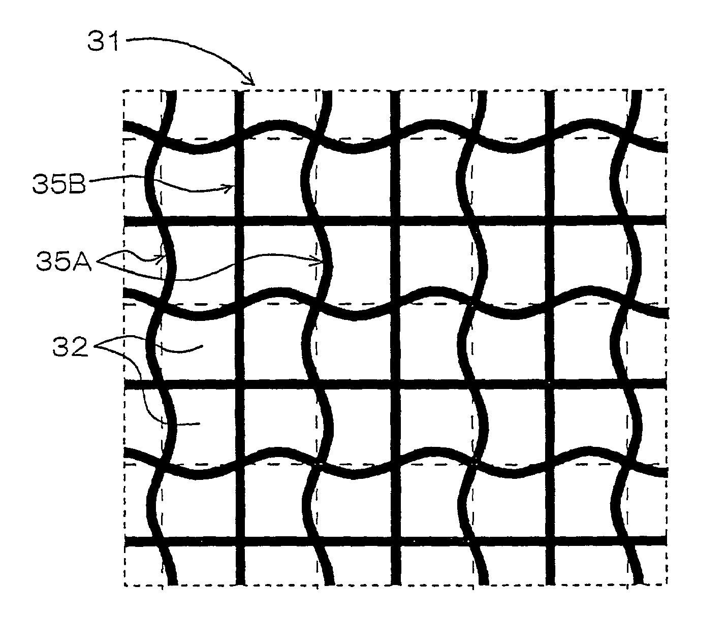 Undulated-wall honeycomb structure and manufacturing method thereof