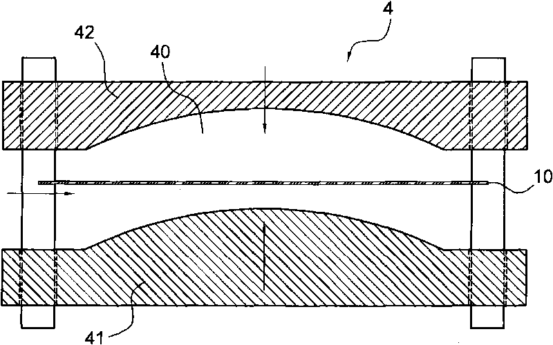 Manufacturing method and structure of camber-shaped capacitance type touch-control plate