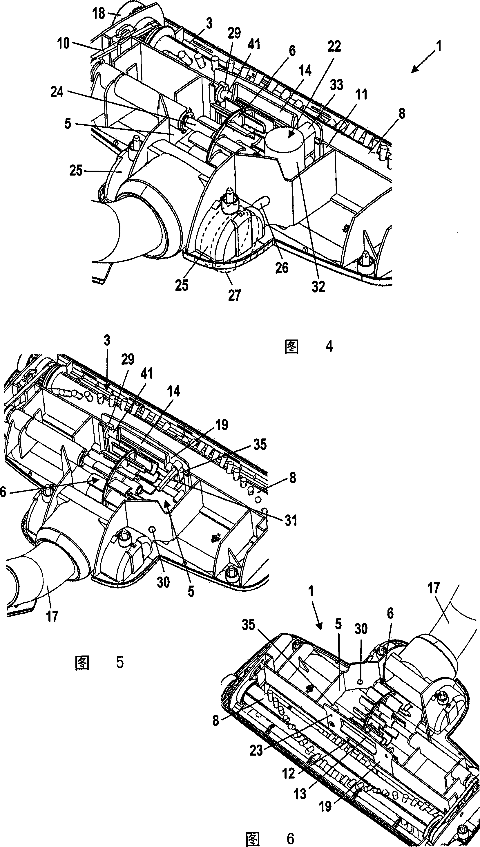 Vacuum cleaning tool and method for its operation