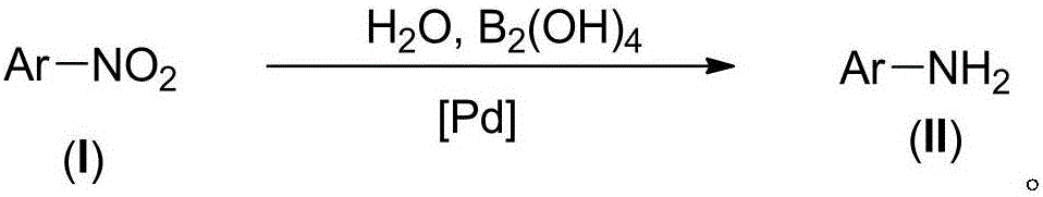 Method for reducing aromatic nitro to arylamine