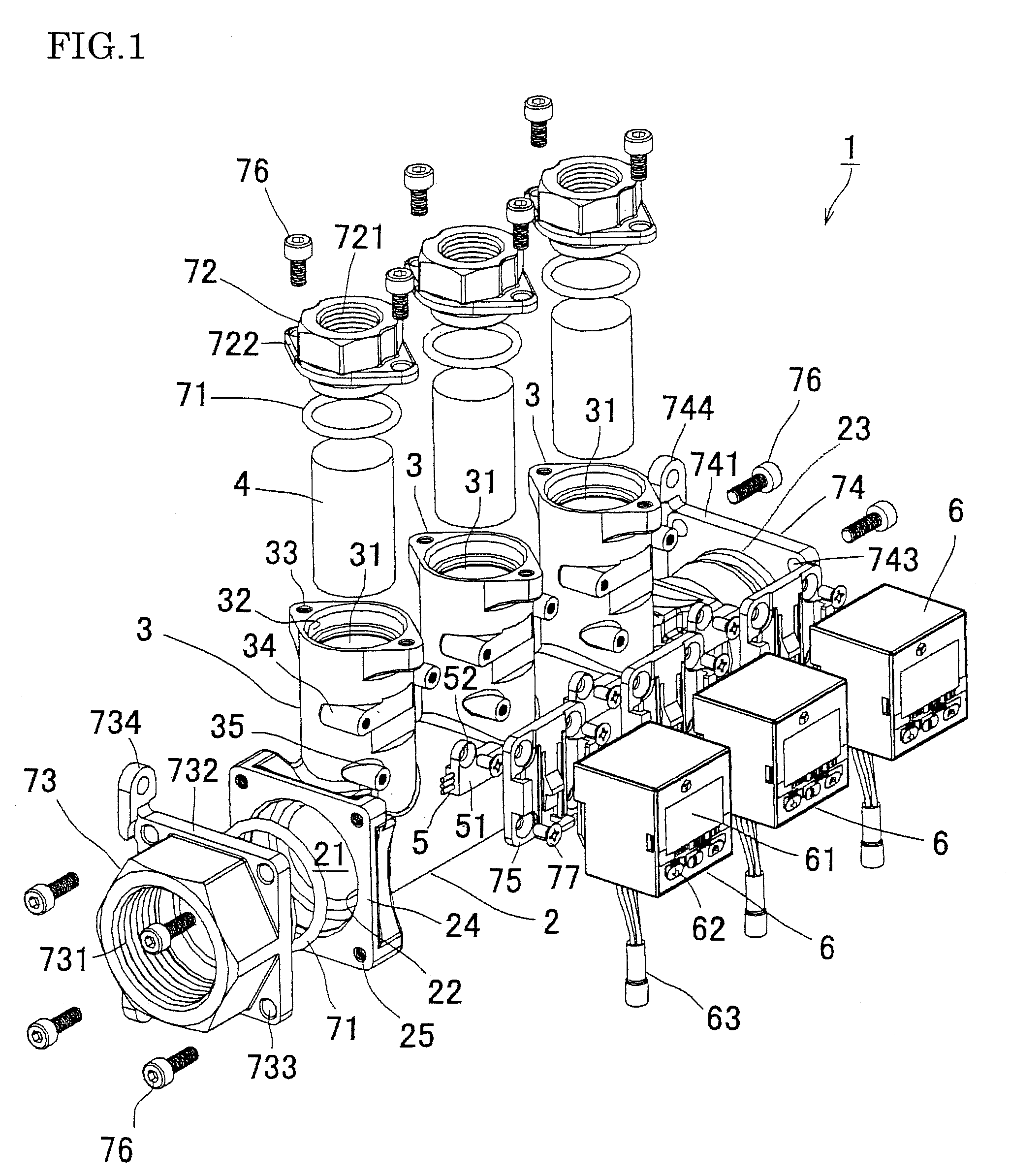 Pipe assembly unit with built-in flow sensors