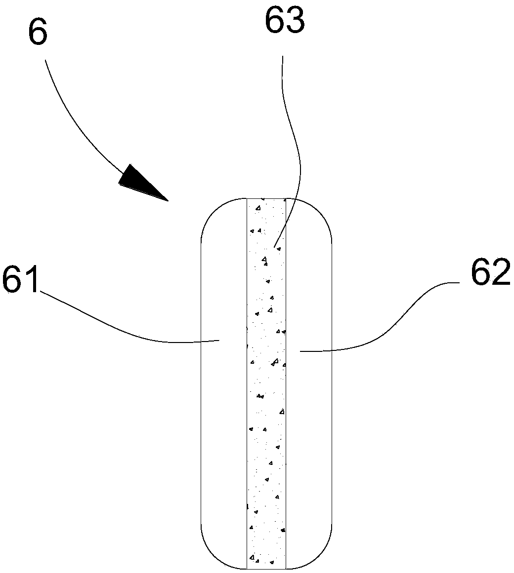 Glue pressing gun with improved pushing component