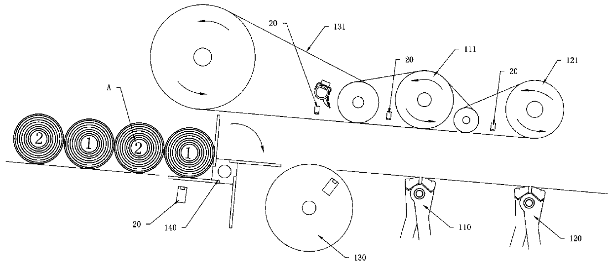 High-speed glue-free tail sealing device and working method thereof