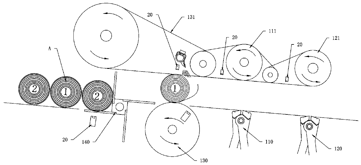 High-speed glue-free tail sealing device and working method thereof