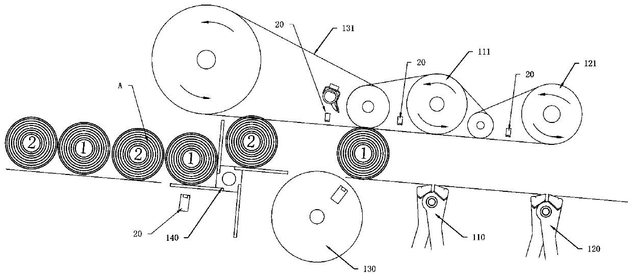 High-speed glue-free tail sealing device and working method thereof