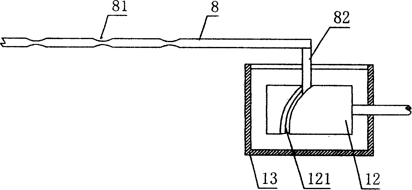 Method for producing non-elastic force composite yarn and device used by the method