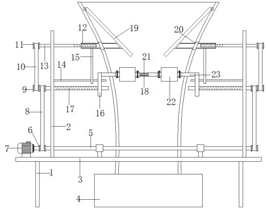 Quick dismounting device for shrimp curve integrated anti-blocking equipment