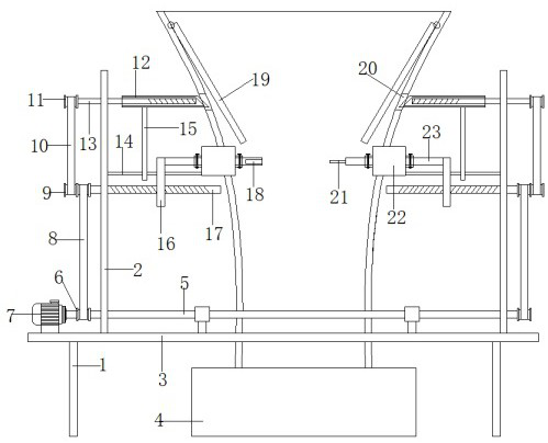 Quick dismounting device for shrimp curve integrated anti-blocking equipment