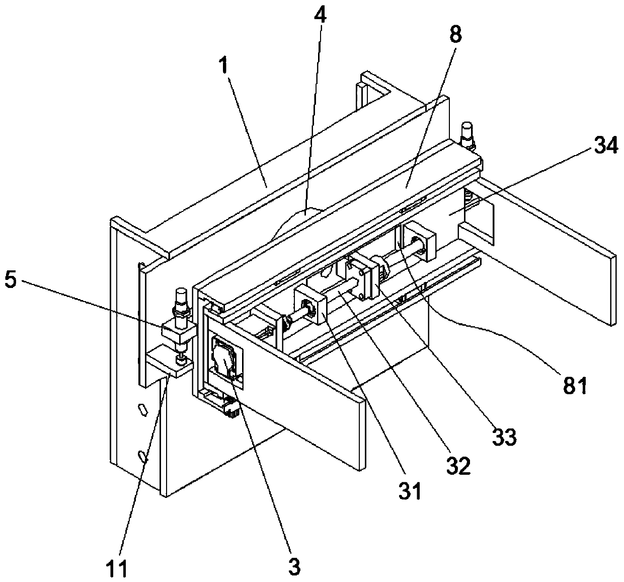 Battery transfer piece and battery replacement robot