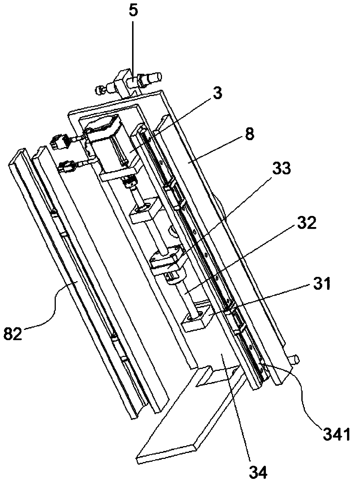 Battery transfer piece and battery replacement robot