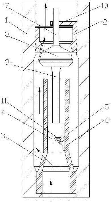 Self-grouting backpressure valve