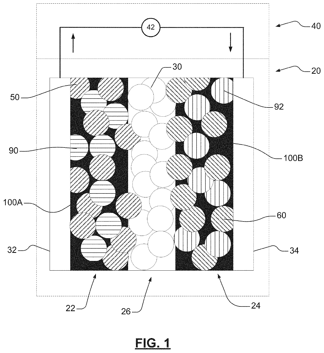 Solid-state bipolar battery having thick electrodes