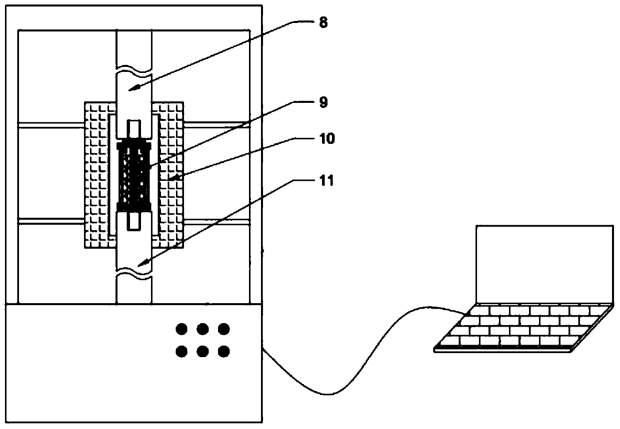 A method for testing the rheological properties of solid-liquid two-phase regions of alloys using a high-temperature creep tester