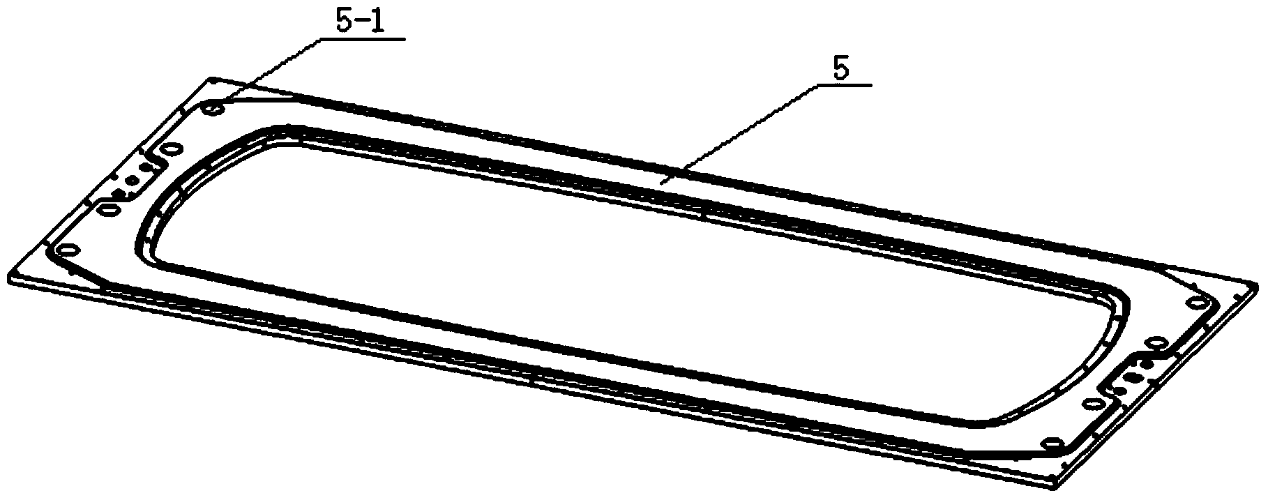 Crystallizer for preparing superhard aluminum alloy flat cast ingot and use method of crystallizer