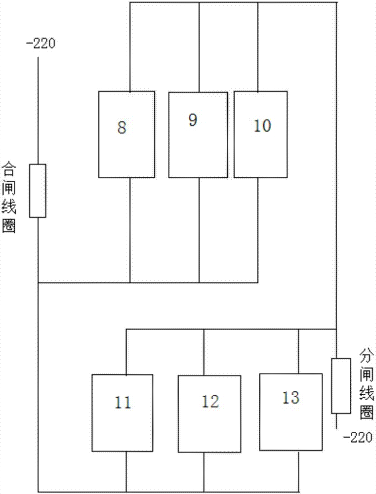 A circuit breaker simulation device used to replace real high-voltage circuit breakers in protection tests