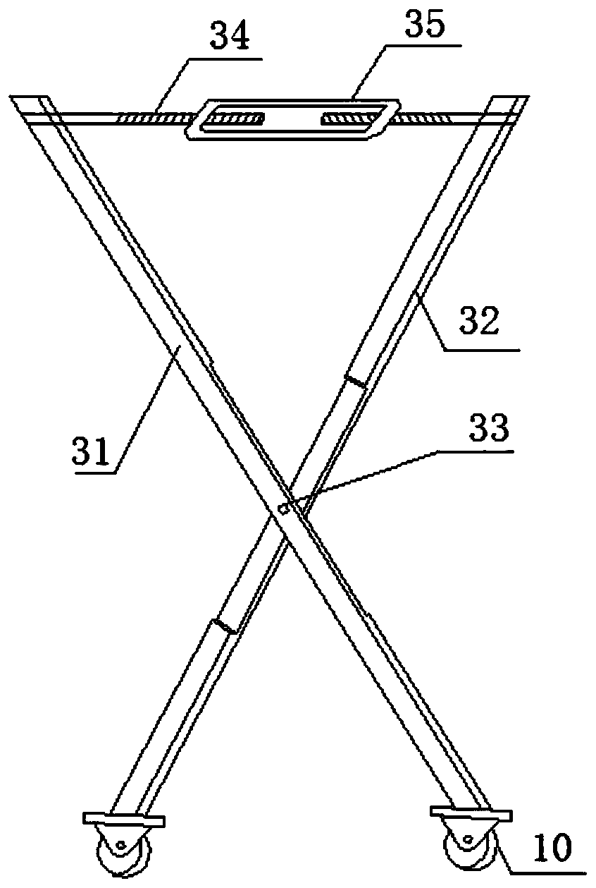 Bridge cast-in-place concrete anti-collision guardrail formwork construction device and construction method