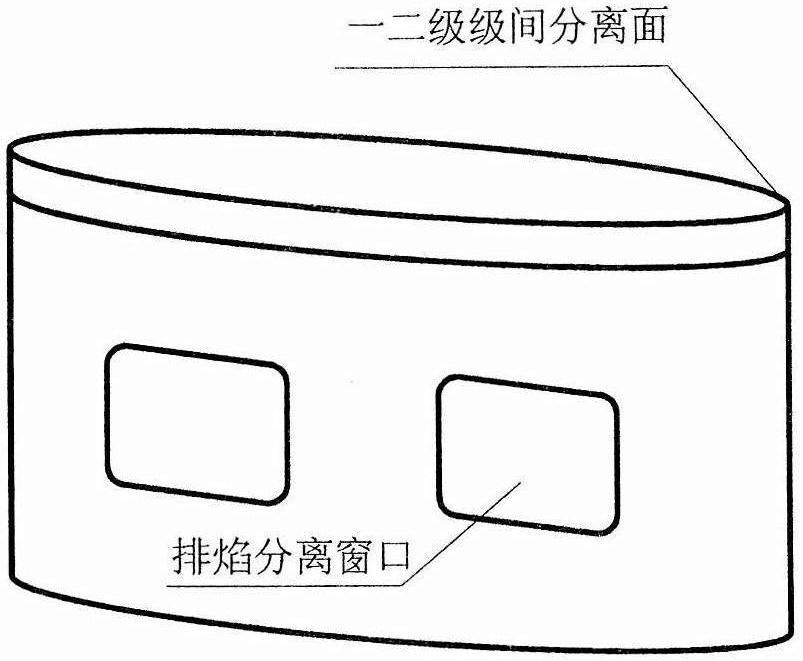 Projectile shell separation structure