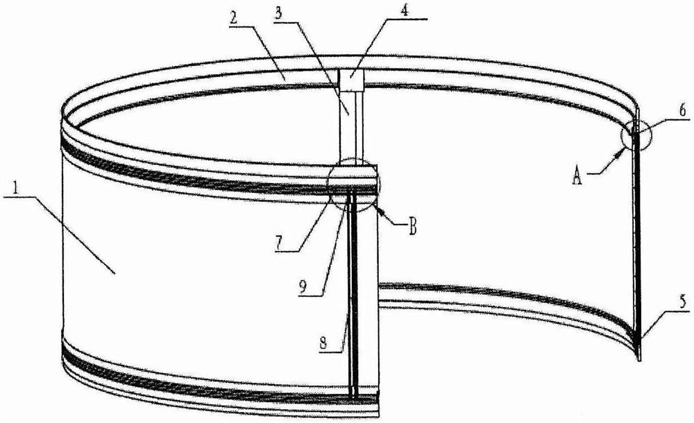 Projectile shell separation structure