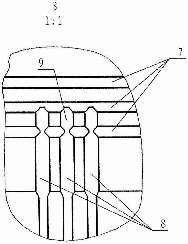 Projectile shell separation structure