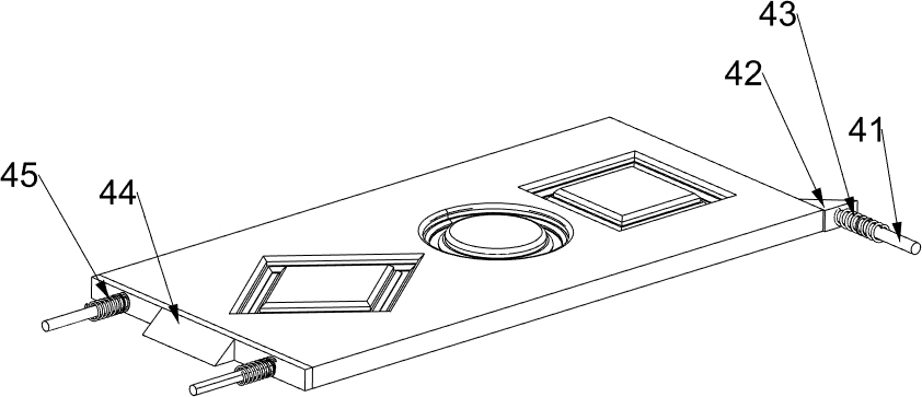 Surface art pattern processing device for furniture wooden door processing