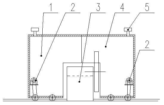 Separated movable sound insulation house