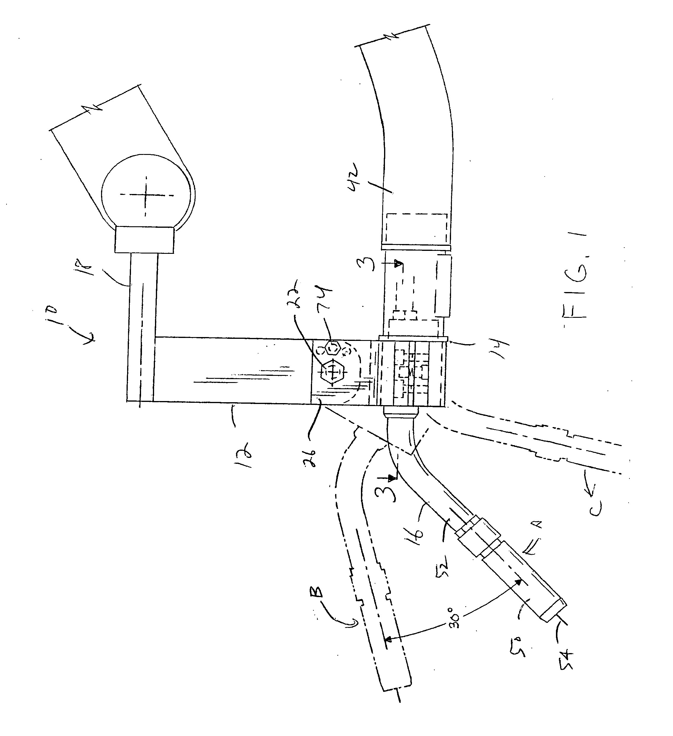 Hex mount for welding torch